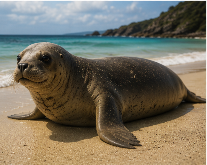 The Caribbean Monk Seal