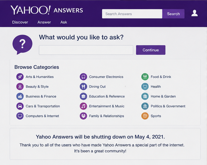 Yahoo Answers