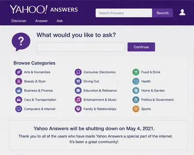 Yahoo Answers